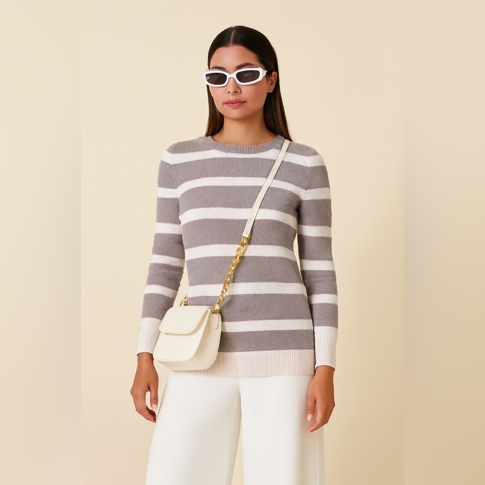 Alfred Sung Striped Sweater